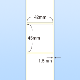 感熱ロールラベル セパレート(42x45)
