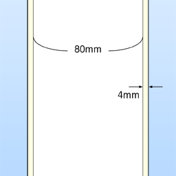 感熱ロールラベル 連続(幅80/88)