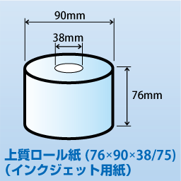 上質ロール紙(76x90x38/75)